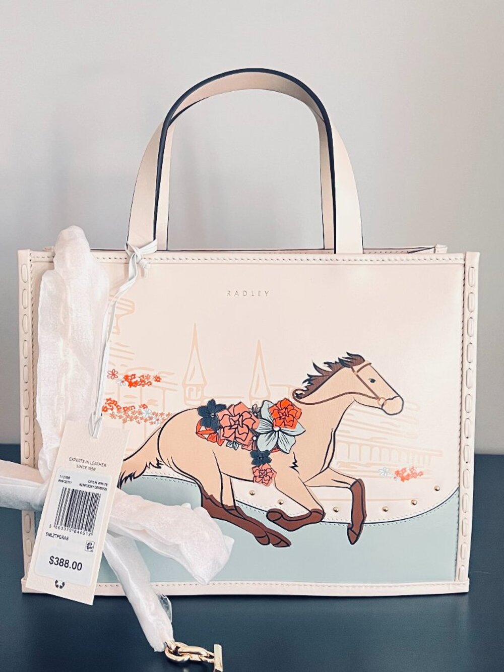 Radley London Kentucky Derby 26 Small Ziptop Satchel Bag
